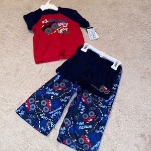 NWT Boys 3 piece pajama set 12m